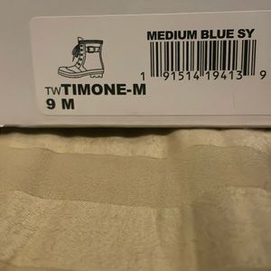 Tommy Hilfiger Women's Waterproof Boots Blue SY Size 8 Timone-M